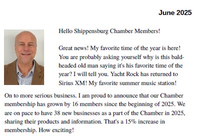 Letter from Dirk June 2025